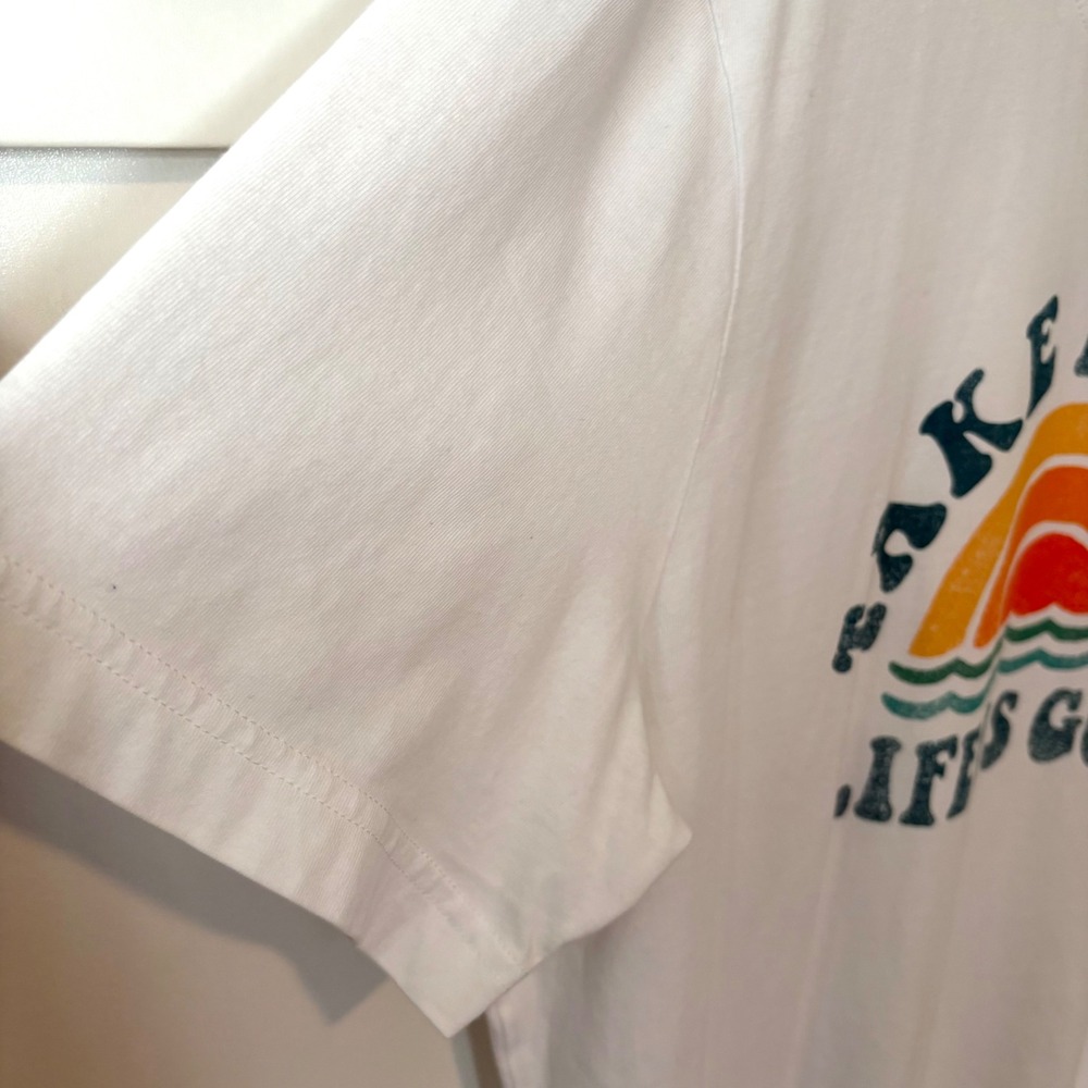 Life is Good Men's White Take It Easy Sunset‎ Crusher Tee in Size L - Picture 6 of 12